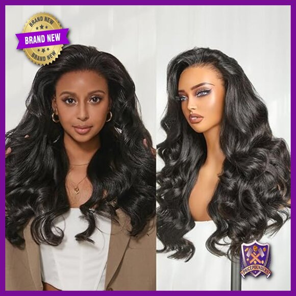Accessories - 13x4 HD Lace Front Human Hair Wig 26in Body Wave Glueless Adjustable Cap